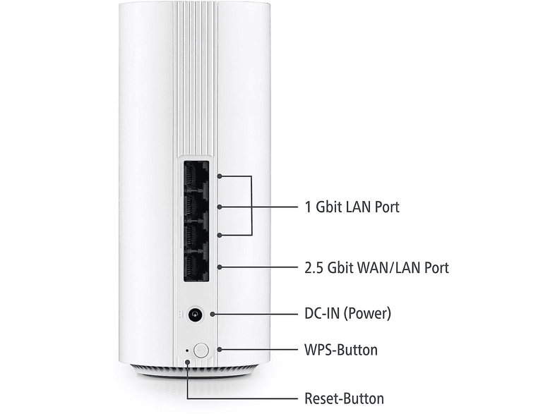 Devolo WiFi 7 Repeater Mesh BE9300 07297 WLAN, LAN 9.3 GBit/s WiFi 7, Triband, Mesh-fähig, App-Unte — Foto 5 von 6