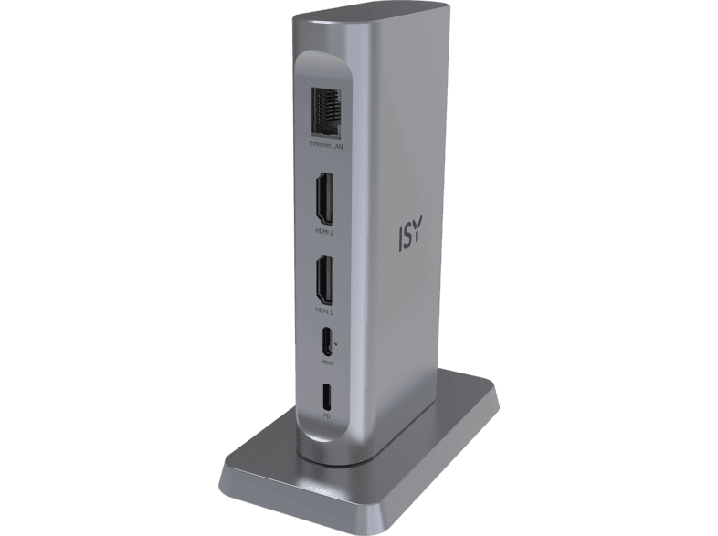 ISY IDO-1200 Multiport Docking Station, Silber; Multiport-Dockingstation — Foto 2 von 5