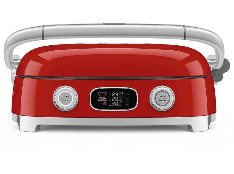 Smeg MGF01RDEU 50’s-Style Multifunktion-Kontaktgrill, Rot — Foto 4 von 5