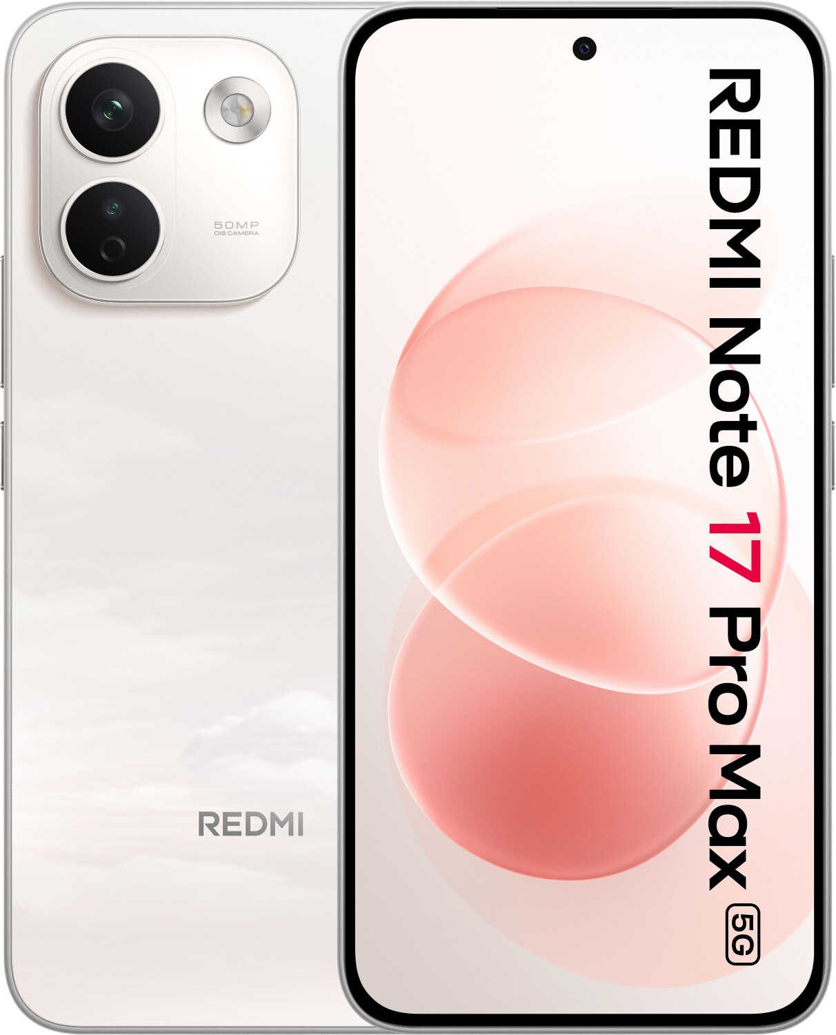 XIAOMI REDMI Note 17 PRO MAX 5G 8/256 GB Fehér Kártyafüggetlen Okostelefon (MZB0P55EU)