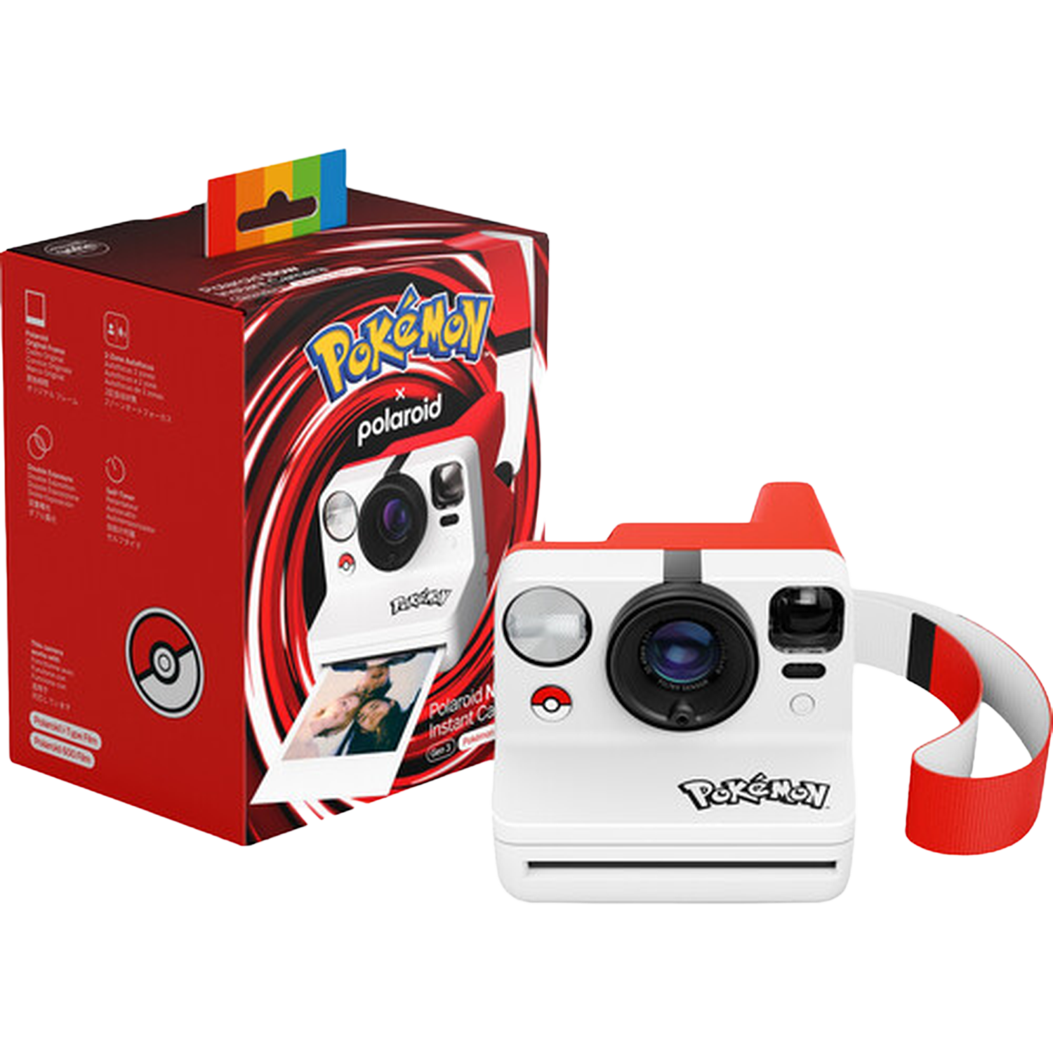 Polaroid Now Generation 3 - Pokemon Pokeball Edition Instantcamera Rood