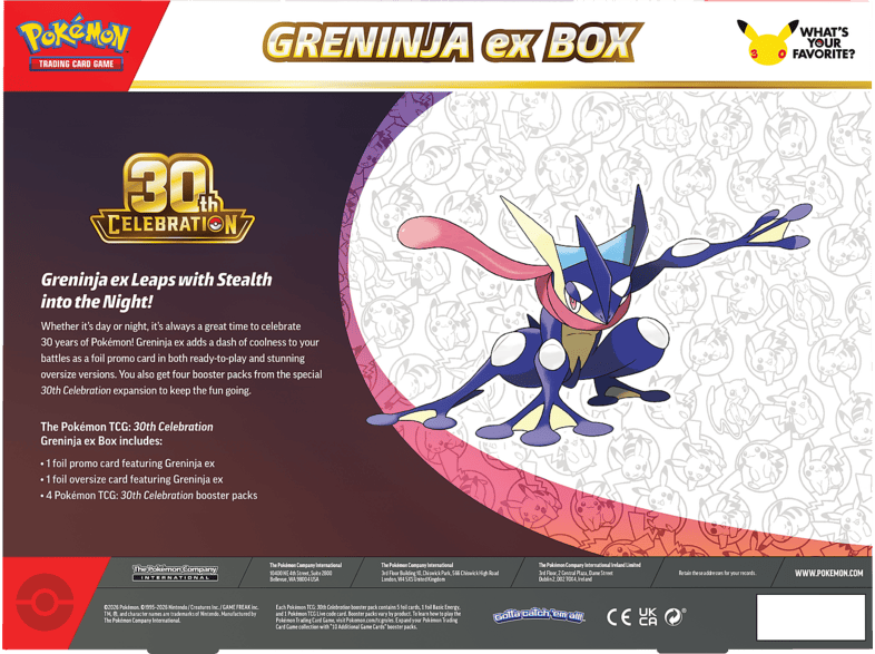 た*ん様 Pokémon10Year Anniversary Challenge POKEMON (UE) 30th Anniversary ex Box Pokémon-kaarten | MediaMarkt