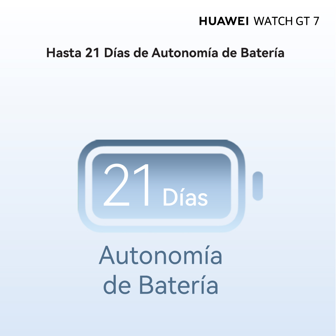 Hasta 21 días de autonomía de batería.