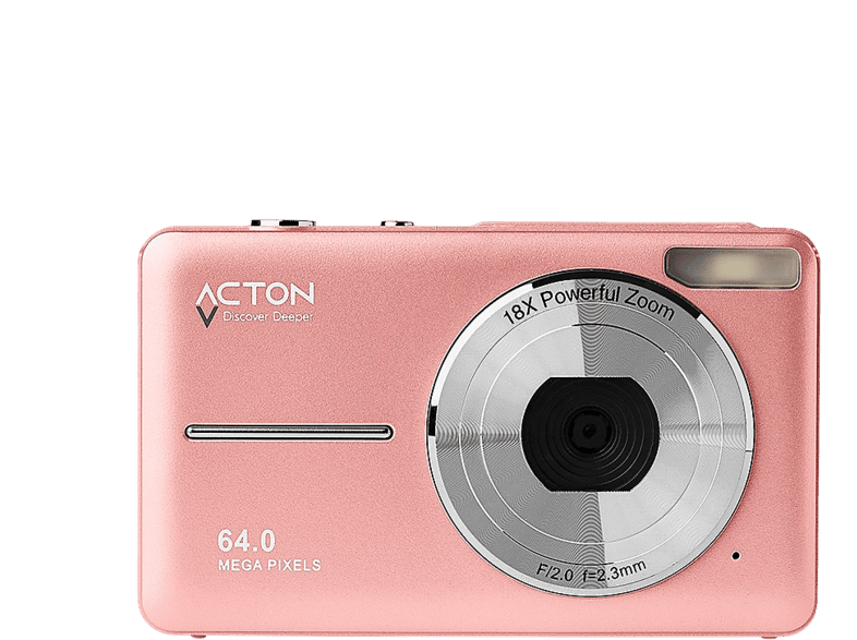 Sinaron Digital 80mm f/4箱付き ACTON Pixon Digital 18X Zoom 64 MP Flaşlı Vlog Kamera Fotoğraf