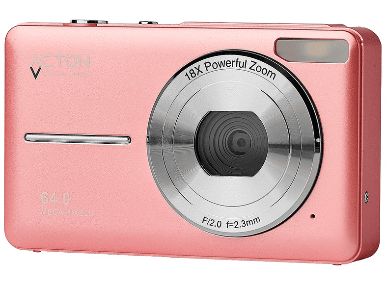 Sinaron Digital 80mm f/4箱付き ACTON Pixon Digital 18X Zoom 64 MP Flaşlı Vlog Kamera Fotoğraf