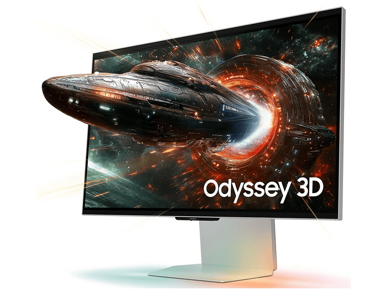 SAMSUNG Odyssey 3D - G90XF Monitor Gaming, 27 ", UHD 4K, 3840 x 2160 Pixel, tempo di risposta 1 ms, refresh rate 165 Hz