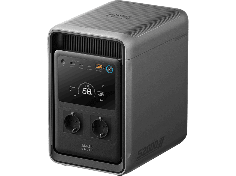 Estación de energía - Anker SOLIX S2000, 1500W, Negro
