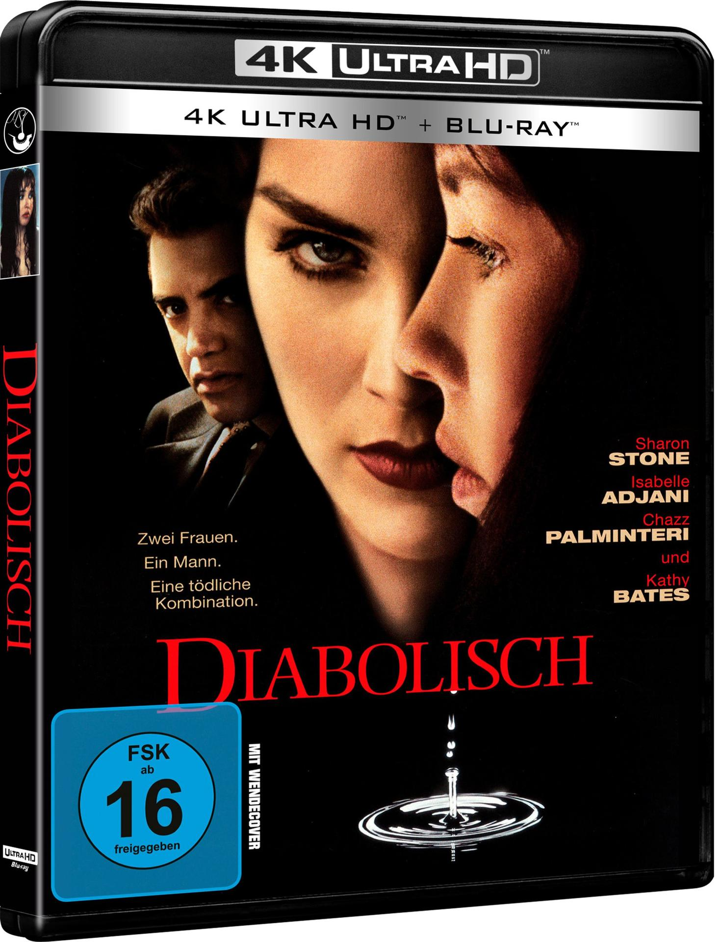 DVD-Cover von Diabolisch mit Sharon Stone, Isabelle Adjani, Chazz Palminteri und Kathy Bates.