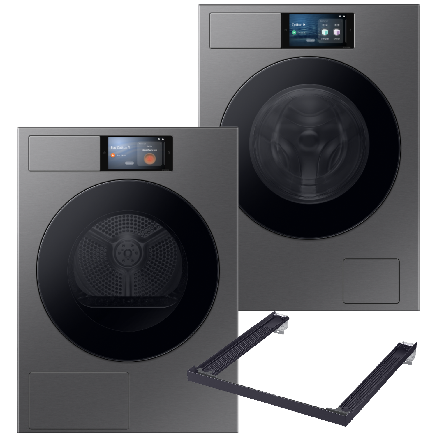 Samsung Wf90f09c4su3 Samsung Dv90f09f4su3 Wasmachine & Droger Met Stapelkit Bundel