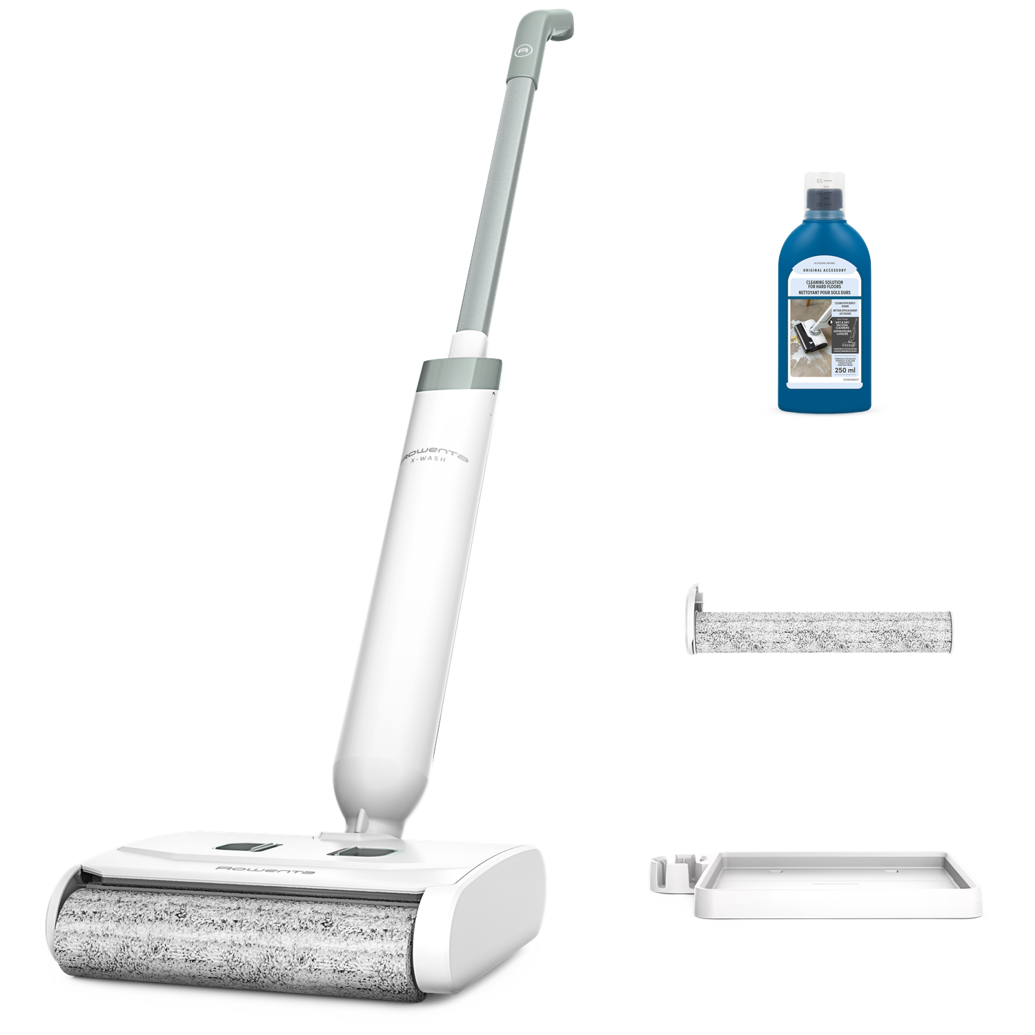 ROWENTA X-Wash Floor Cleaner GZ1032 - Steelstofzuiger - 0.6 l - Blanc Neige & Eucalyptus