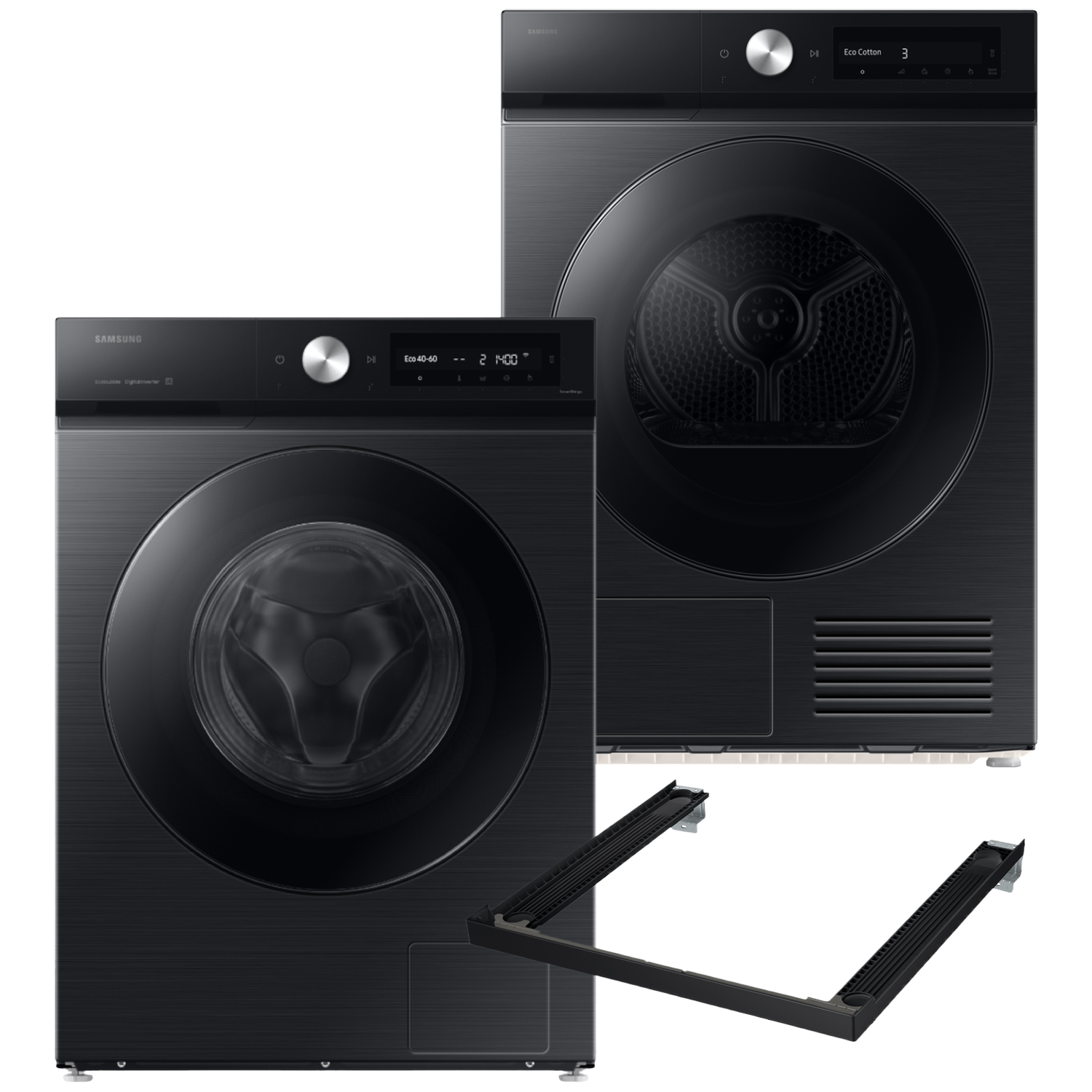 Samsung Ww11db7b94gbu3 Samsung Dv90db7845gbu3 Wasmachine & Droger Met Stapelkit Bundel