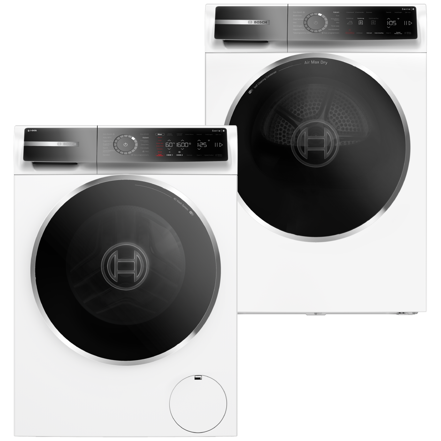 Bosch Wrb247c5nl Bosch Wgb266asnl Wasmachine & Droger Bundel