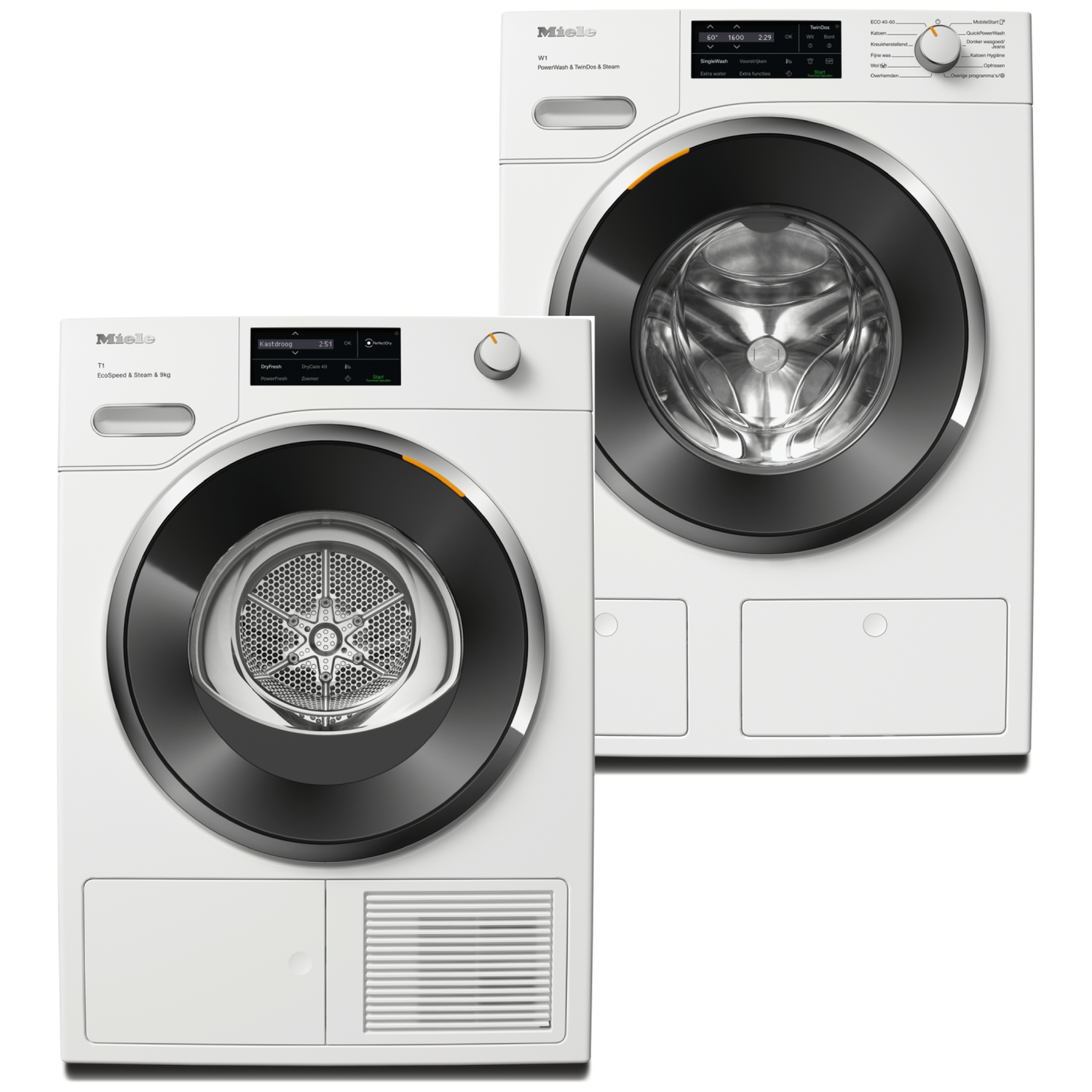 Miele Twl 780 Wp Wwj 880 Wcs Wasmachine & Droger Bundel