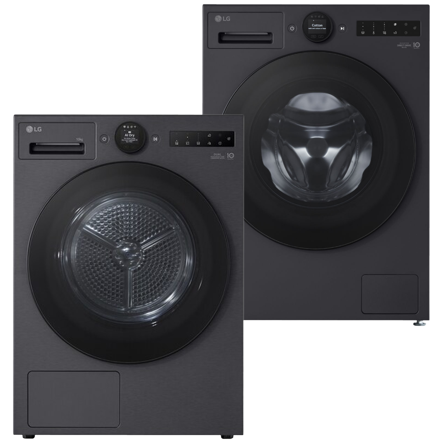 LG F4wx801yb Rt10x8b Wasmachine & Droger Bundel