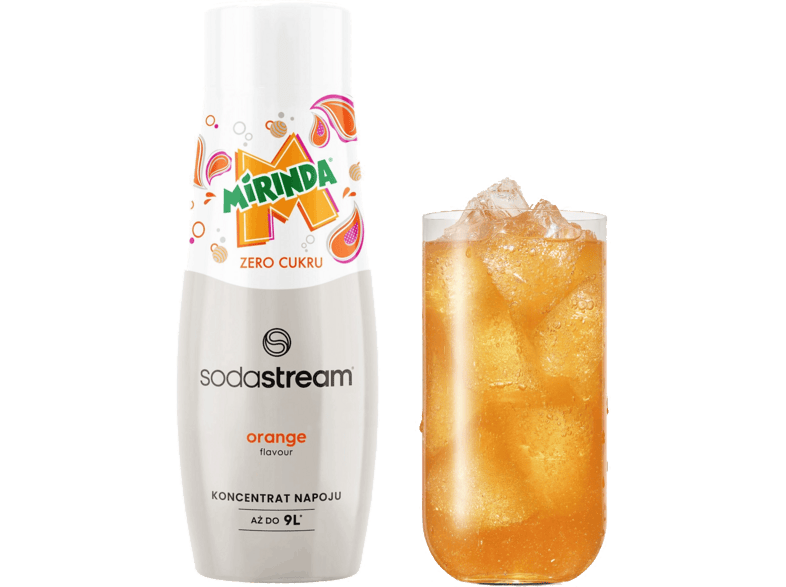 Concentrado para máquina gasificadora - SodaStream Mirinda zero Flavour, 440 ml, Naranja