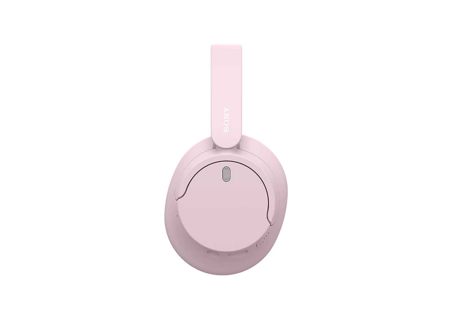 Siyah arka plan üzerinde pembe Sony kulaklık.