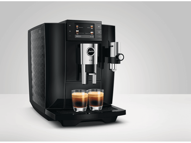 Jura E 10 Kaffeevollautomat (Diamond Black, Mahlwerk P.A.G.2+, 15 bar, Dampfdüse) — Foto 4 von 5