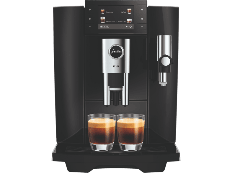Jura E 10 Kaffeevollautomat (Diamond Black, Mahlwerk P.A.G.2+, 15 bar, Dampfdüse)