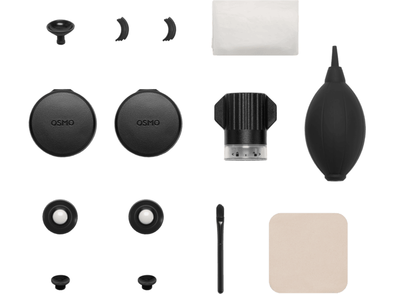 DJI Osmo 360 II Linsen-Austausch-Set (doppelt), Schwarz/Transparent