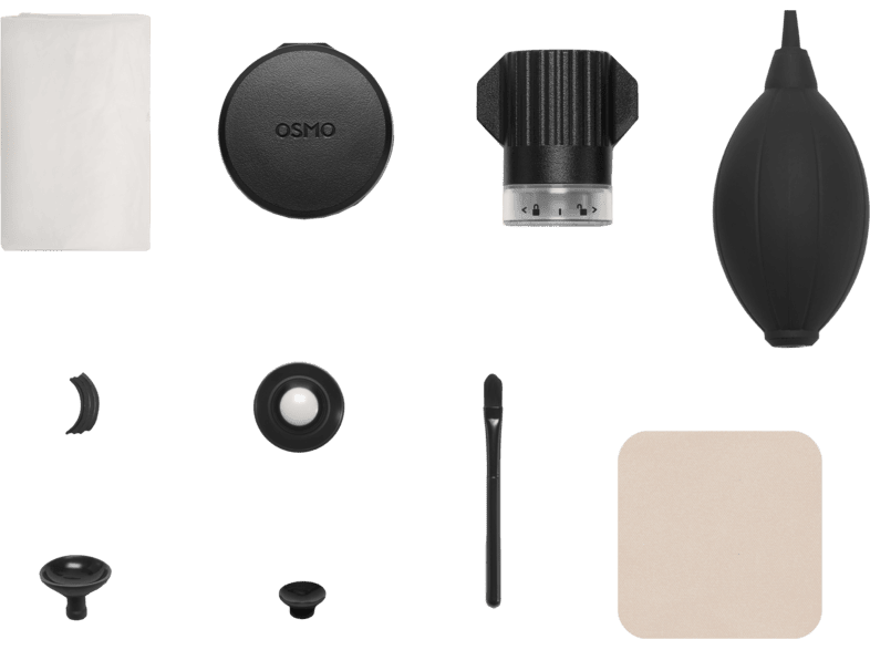 DJI Osmo 360 II, Lens Replacement Kit (Single), Schwarz/Transparent
