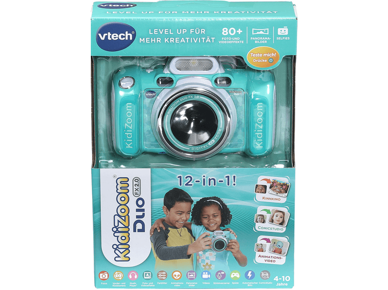 Vtech Kidizoom Duo FX2.0 Türkis: Dual-Kamera für Fotos, Videos & Selfies (ab 4 Jahren); Kinderkamera — Foto 2 von 5