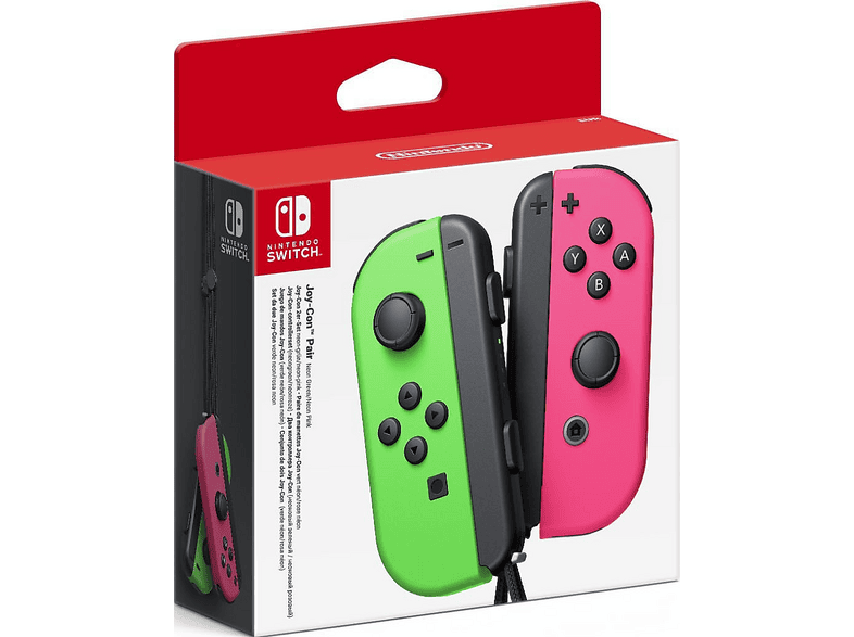 Nintendo Switch Joy-Con Neon-Grün/Neon-Pink; Controller 2-er-Set