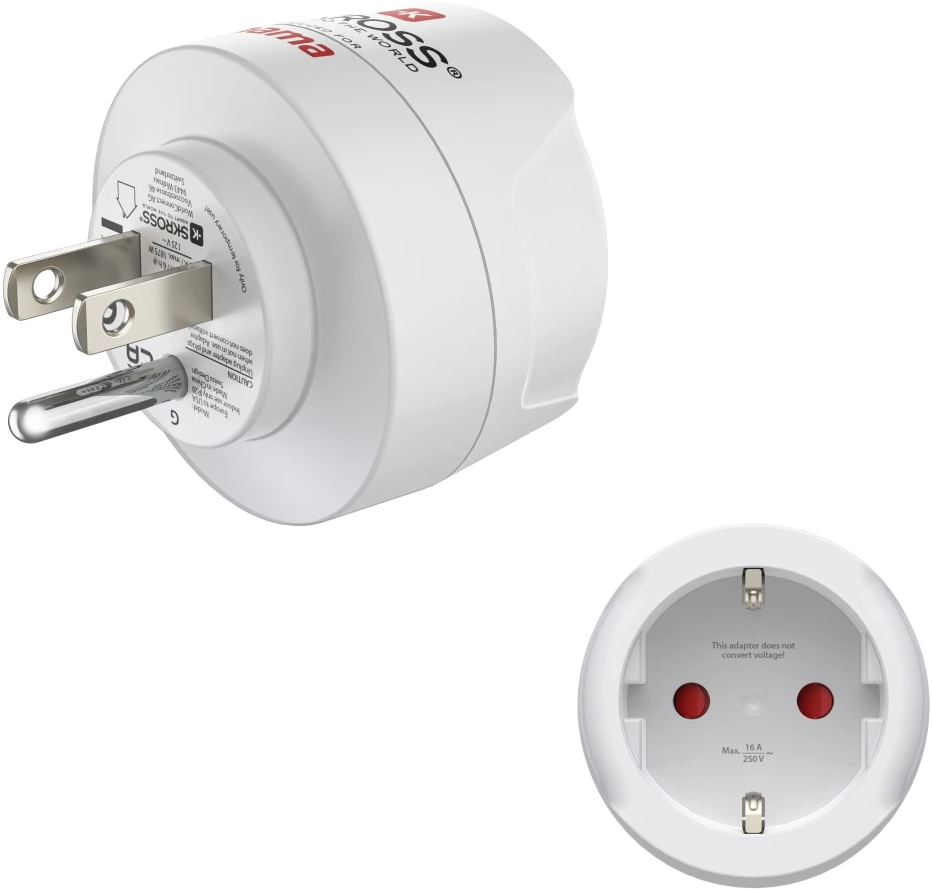 HAMA Utazó adapter, EU-USA, Kanada, fehér (223485)
