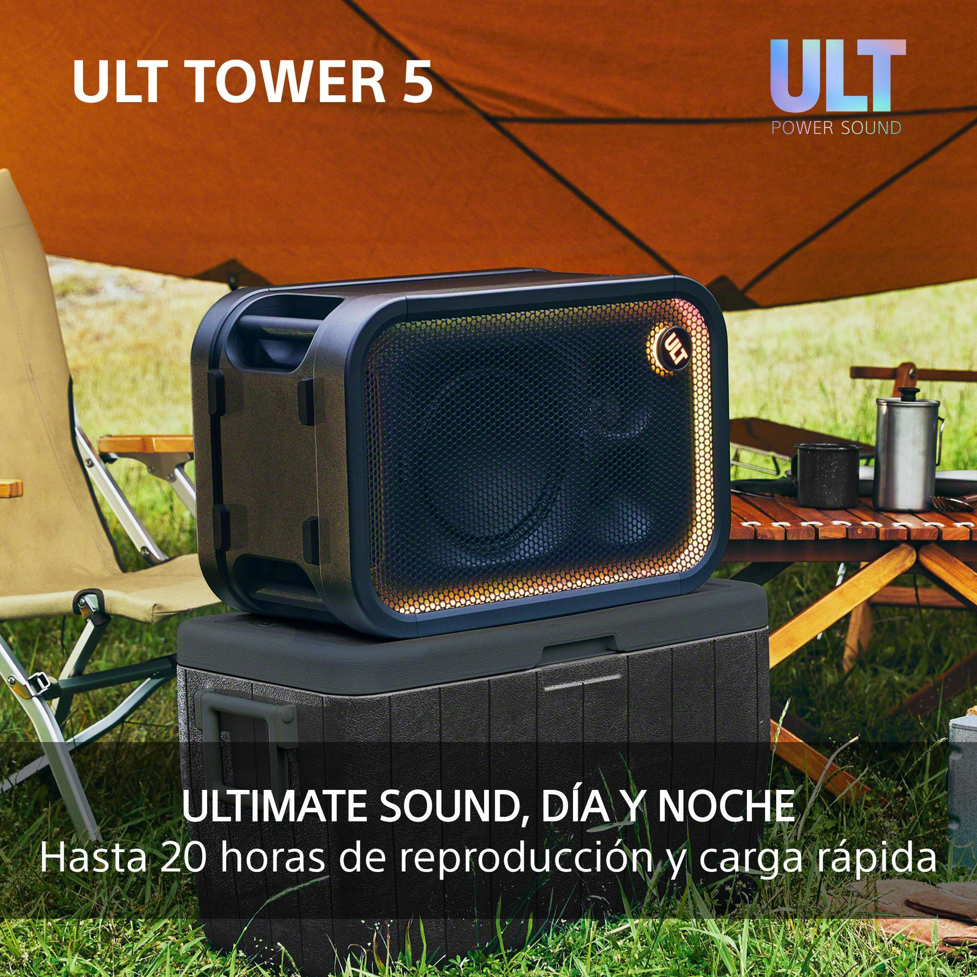 Ultimate Sound, día y noche. Hasta 20 h de batería de reproducción y carga rápida.