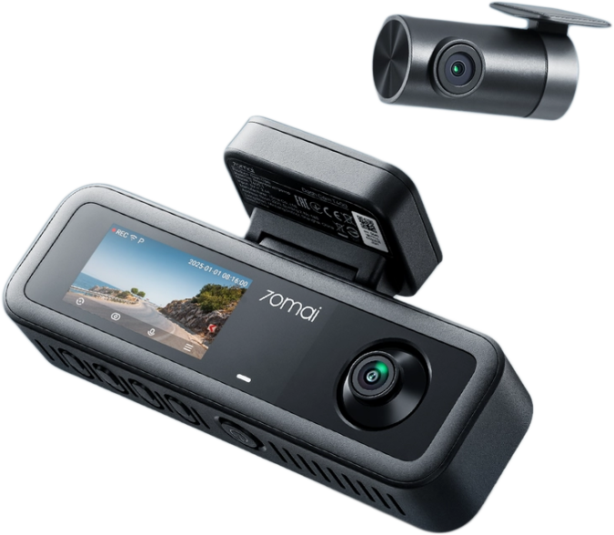 70MAI Dash Cam T400 Duál lencsés menetrögzítő kamera + RC21 hátsó szett (XM70MAIDCT400SET1)