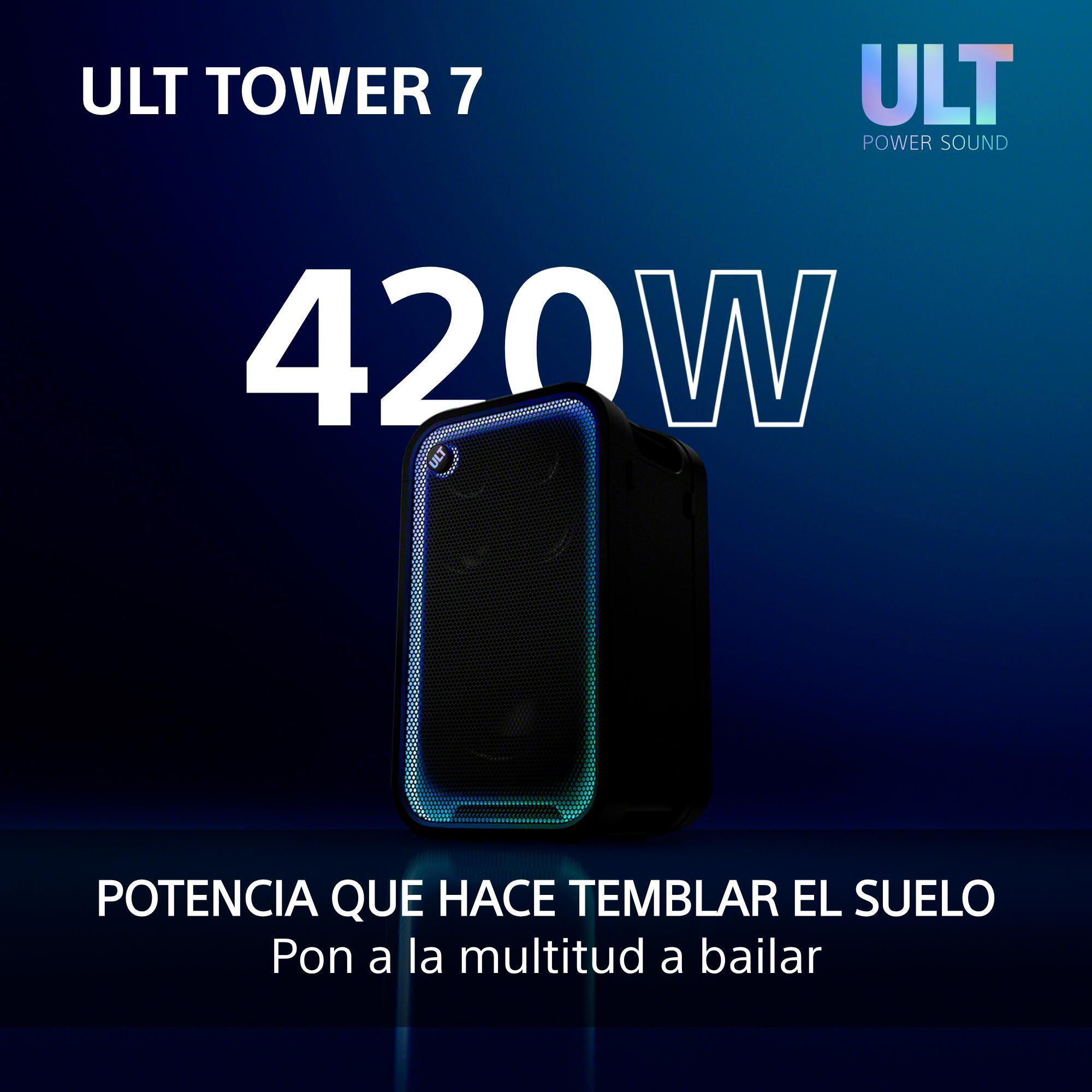 Potencia que hace temblar el suelo. Pon la multitud a bailar.