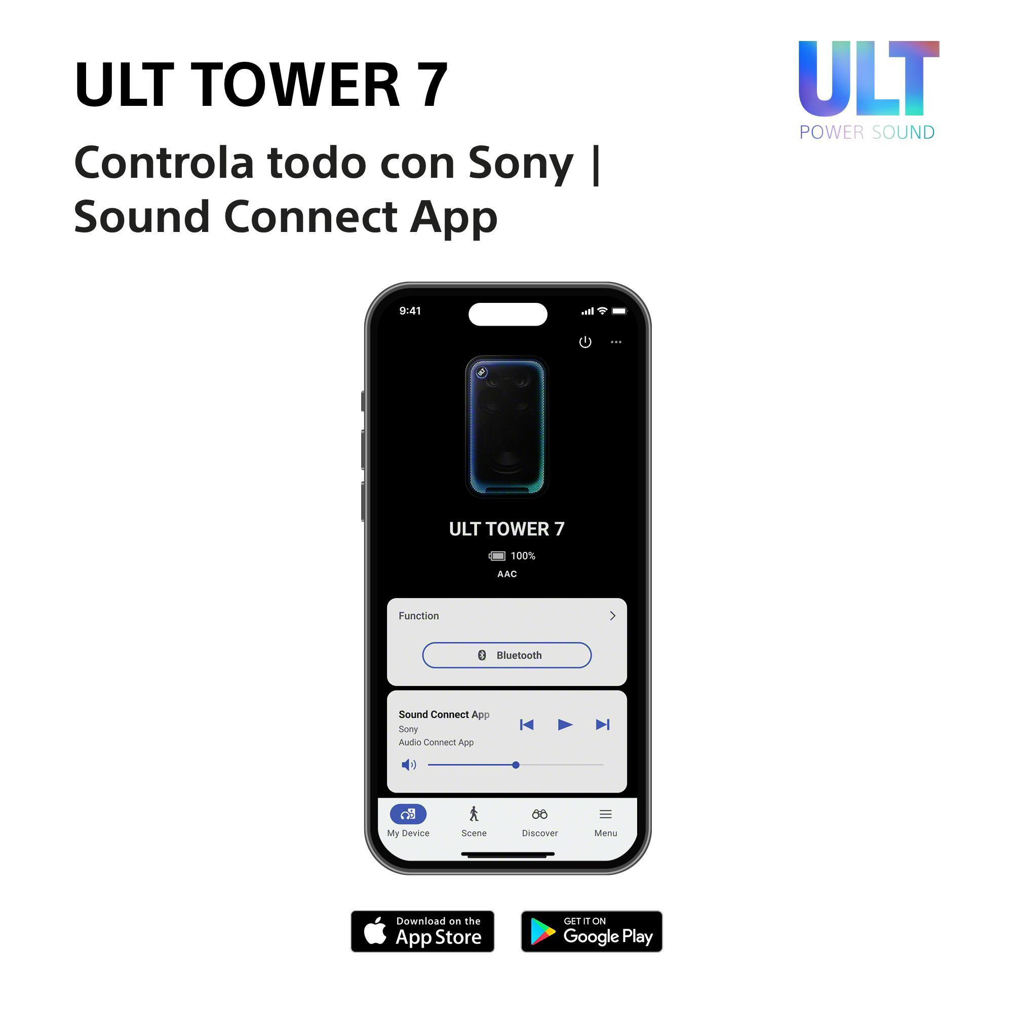 Controla todo con Sony Sound Connect App.