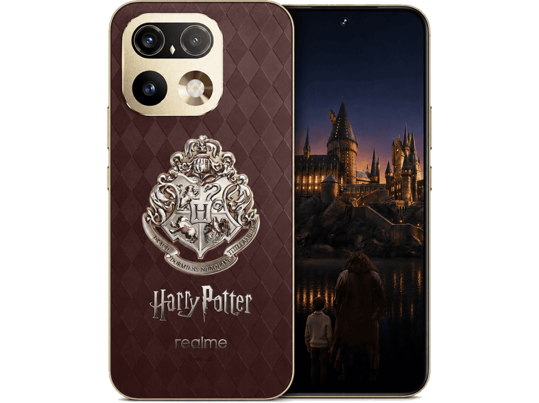 Móvil - realme 16 Pro (Harry Potter Edition), Marrón, 256 GB, 12 GB RAM, 6.78" AMOLED de 144Hz, Dimensity 7300-Max 5G, 6500 mAh