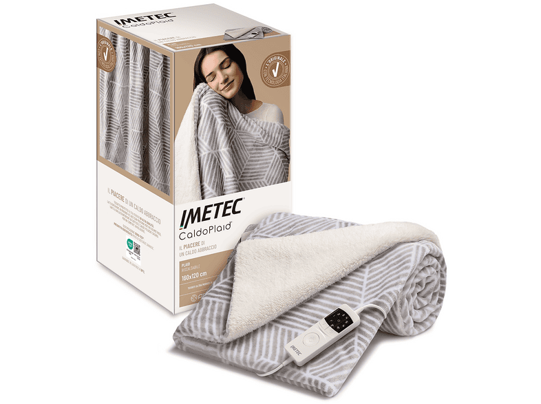 TERMOCOPERTA IMETEC PLAID VELVET&SHERPA 160X120