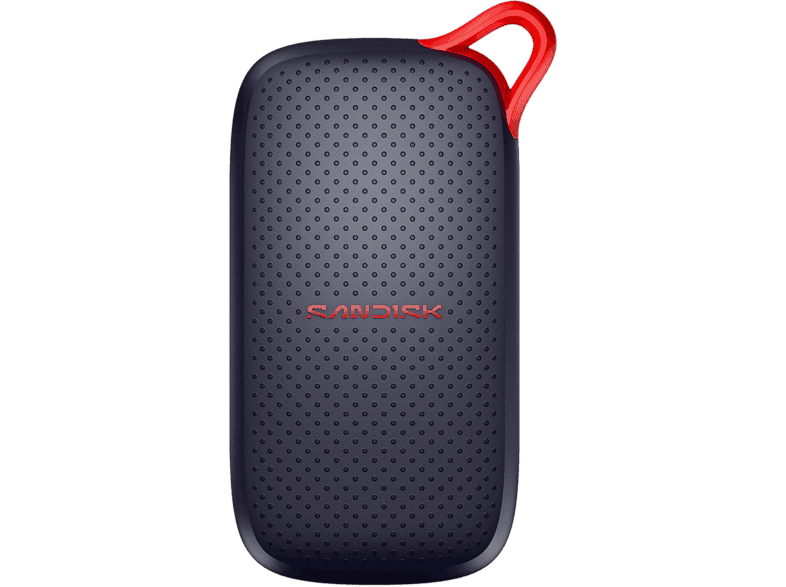 Disco duro SSD externo 1 TB - SANDISK Portable SSD, USB-C, Portátil, Hasta 1000 MB/s lectura, Resistente, Negro