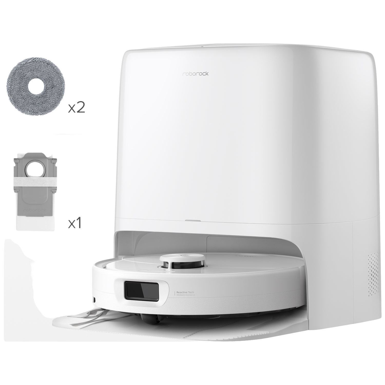 ROBOROCK Qrevo 2 ProX - Robotstofzuiger - Met Dweilfunctie - 25000 Pa - White