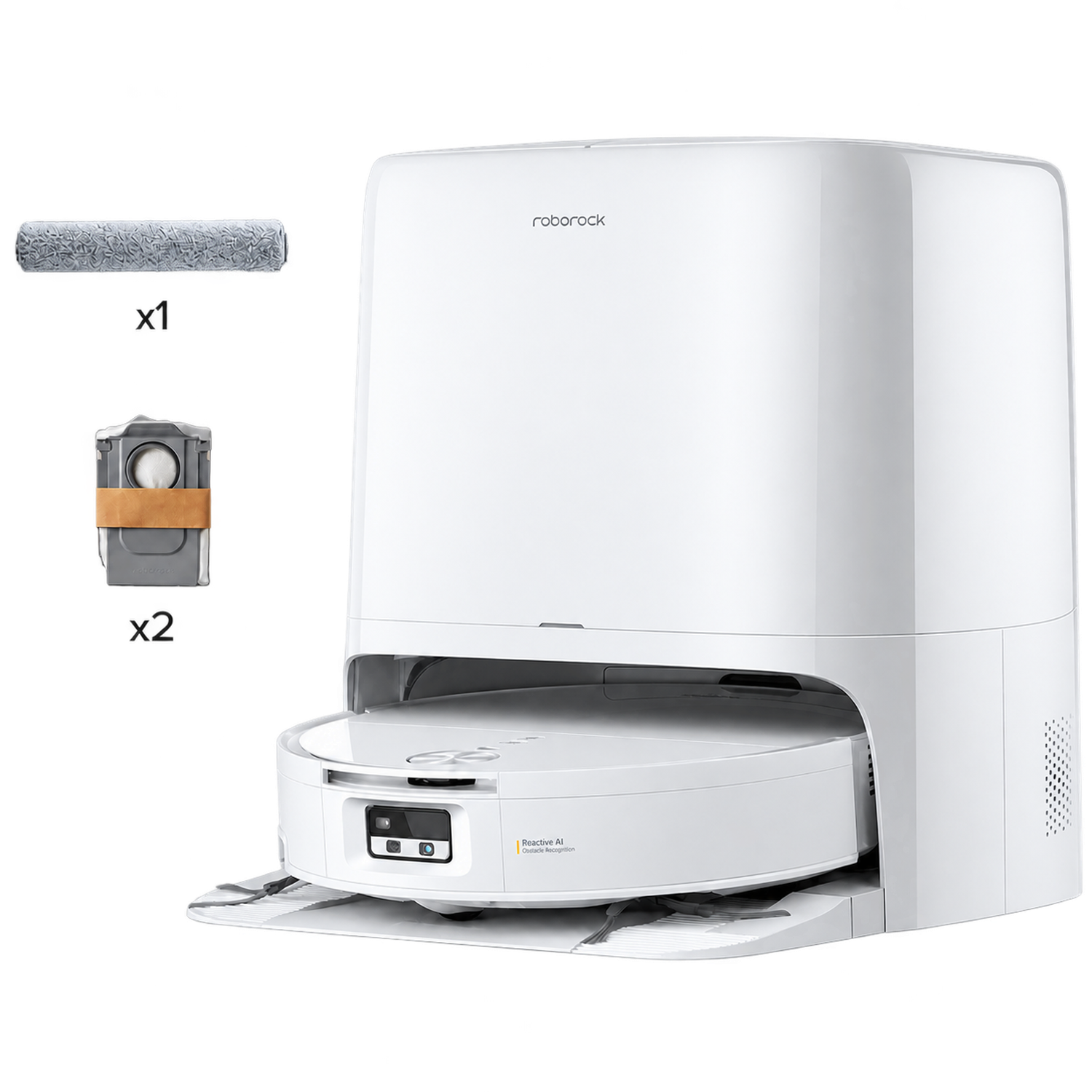 Roborock Qrevo Edge 2 Flowx - Robotstofzuiger Met Dweilfunctie 35000 Pa White