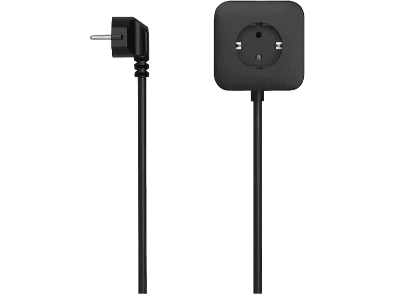 Ladrón de enchufes - Hama 00223196, 3 tomas, 65 W, Negro