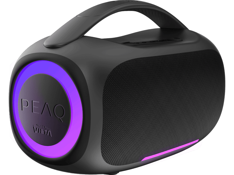 Altavoz bluetooth – PEAQ Power Max 2, 60 W, Bluetooth, 8 h de autonomía, Negro