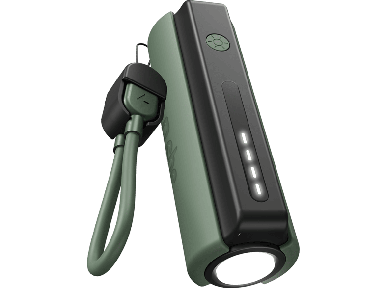 Powerbank SBS Wild Gear 5000 mAh z latarką Zielony TEBB5000OUTFLASHK Zielono-czarny