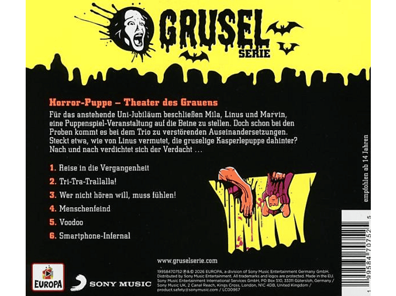 Gruselserie - Folge 15: Horror-Puppe - Theater des Grauens [CD] — Foto 2 von 2