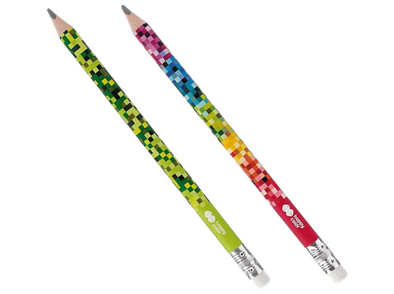 Ołówek do nauki pisania HAPPY COLOR Jumbo trójkątny 2B Pixi Wielokolorowy