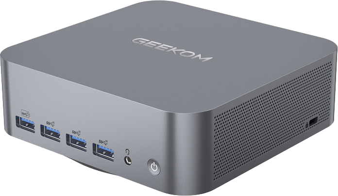 GEEKOM GMGT1MEGAU9185H-161 Szürke MiniPC (Core Ultra 9/16GB/1024 GB SSD/Win11P)