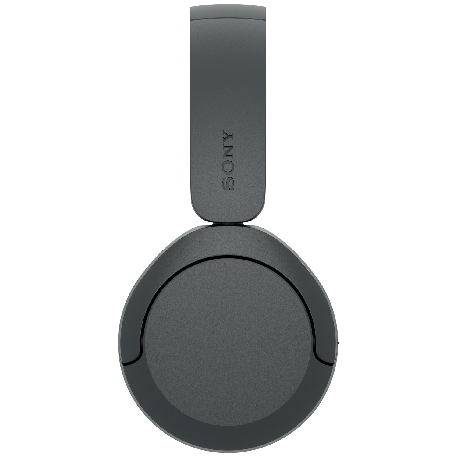 Casque supra-auriculaire Sony gris vu de profil sur fond blanc.
