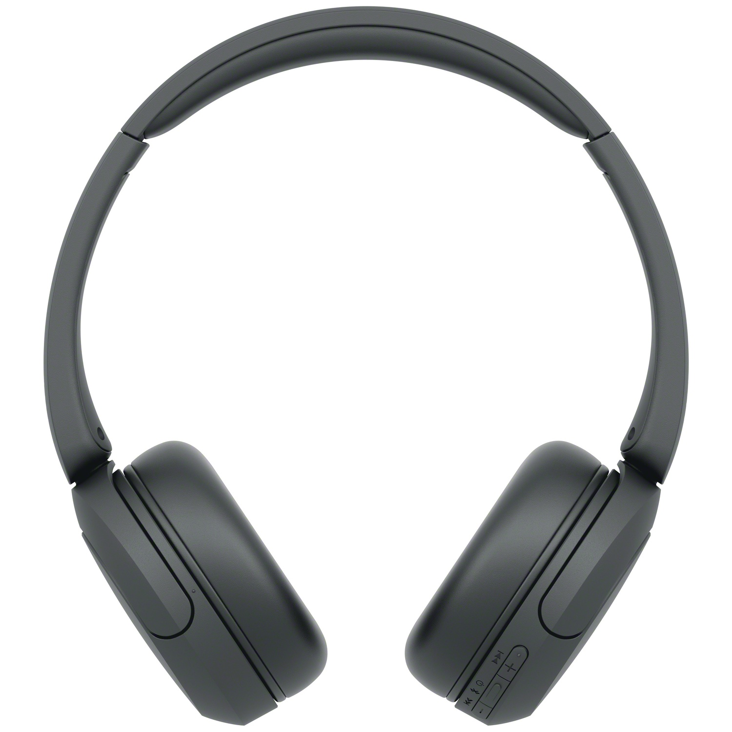 Casque supra-auriculaire noir avec arceau réglable sur fond blanc.