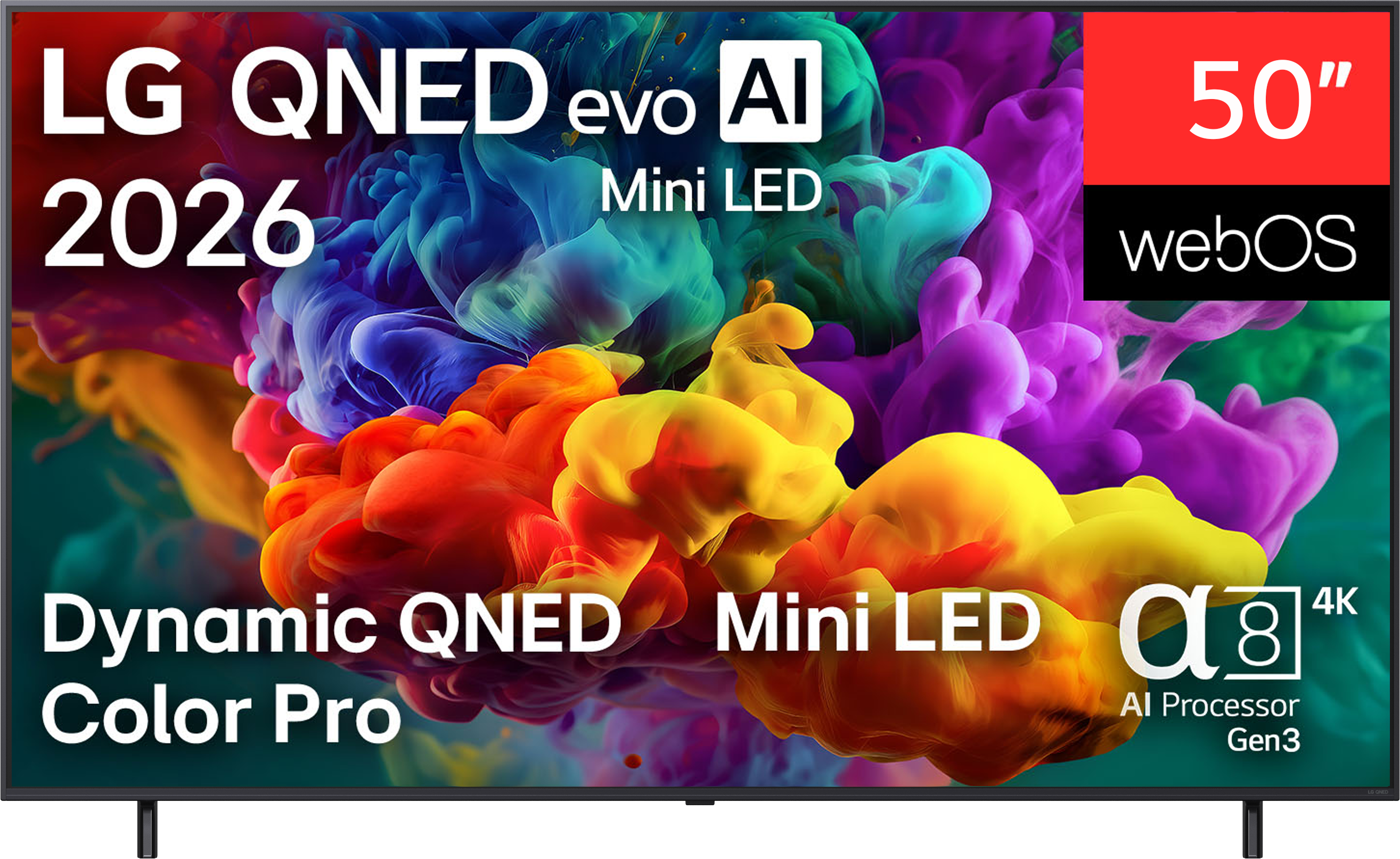 LG 75" QNEDevo Mini LED 75QNED85B3B 4K AI Smart TV, 2026 okos webOS nagyképernyős 189cm