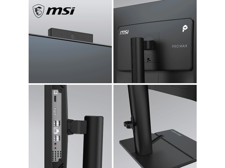 MSI pro max 27P Z AIO PC 27 Zoll, Full-HD, AMD Ryzen 7 255 Prozessor, 16 GB RAM, Windows 11 Home, Schwarz — Foto 3 von 5