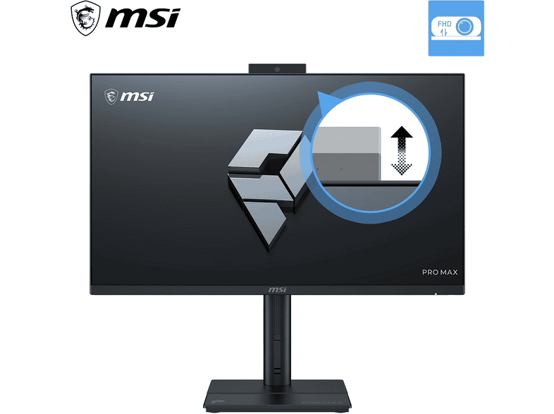 MSI pro max 27P Z AIO PC 27 Zoll, Full-HD, AMD Ryzen 7 255 Prozessor, 16 GB RAM, Windows 11 Home, Schwarz — Foto 5 von 5
