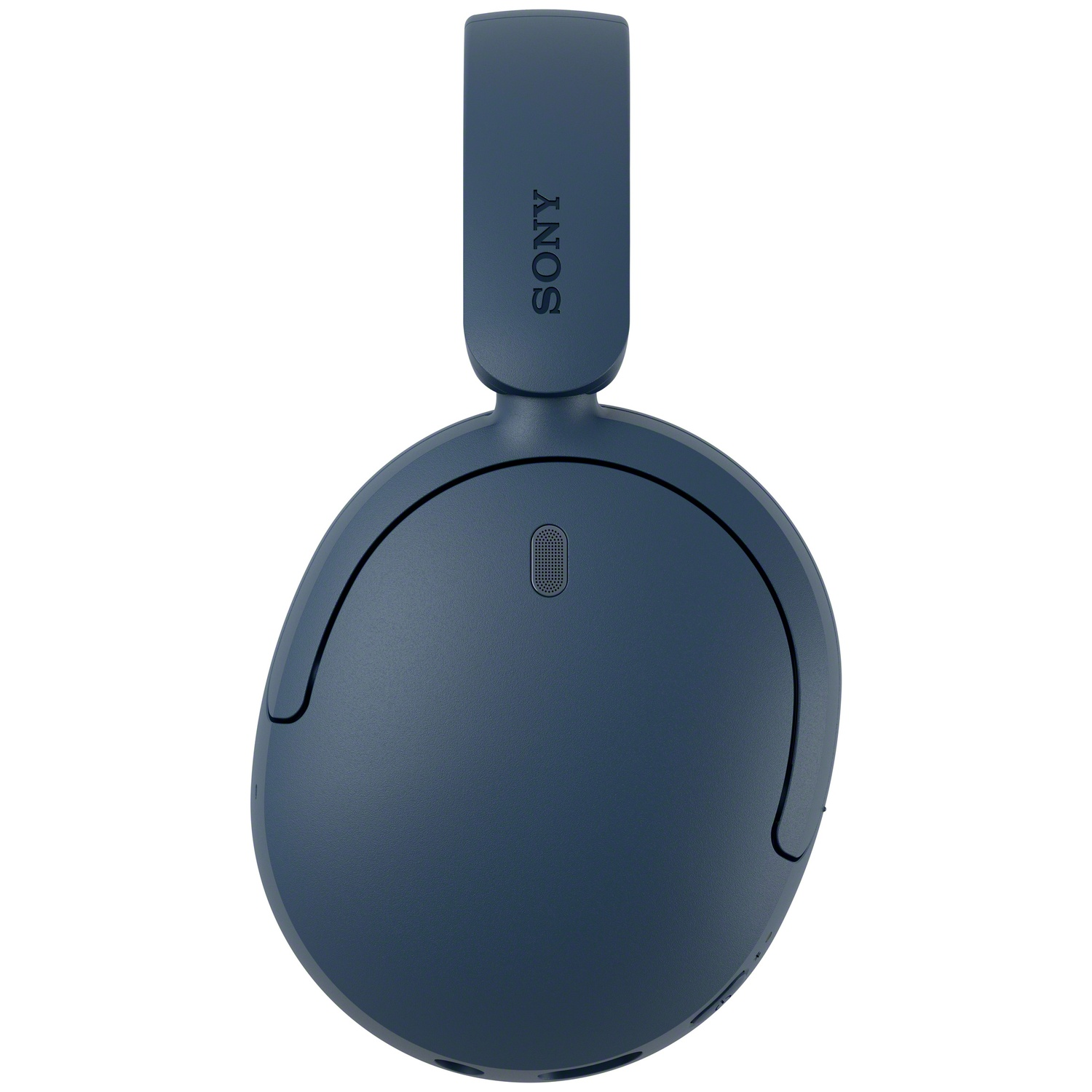 Casque supra-auriculaire Sony bleu sur fond blanc.