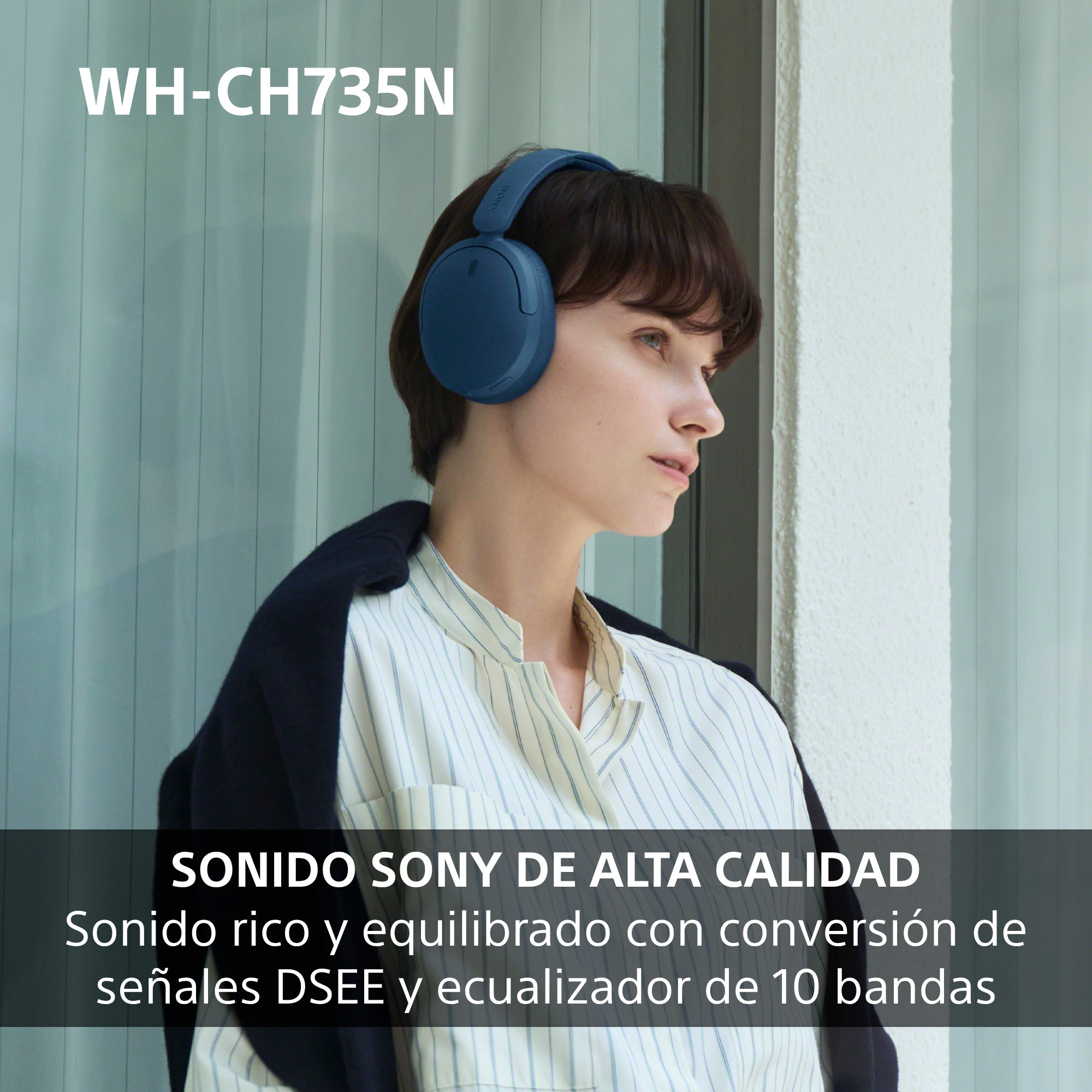 Sonido Sony de alta calidad. Rico y equilibrado con DSEE y ecualizador de 10 bandas.