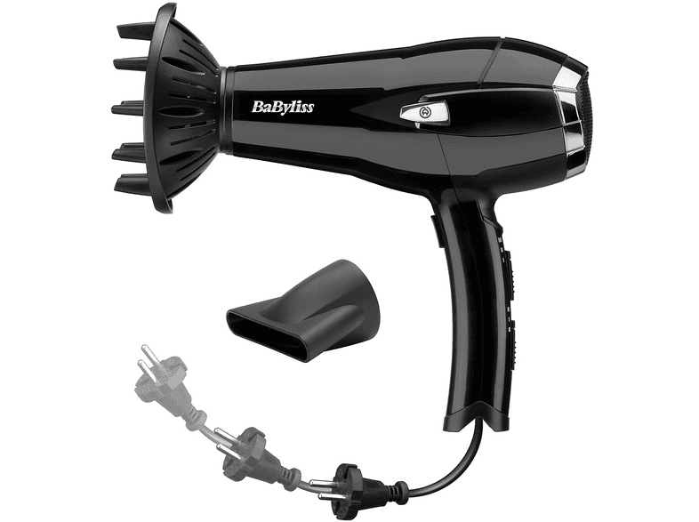 ASCIUGACAPELLI BABYLISS D374DE, Potenza 2000 W, Tipo di motore DC motor, Livelli temperatura 3, Tecnologia a ioni, Attacco diffusore